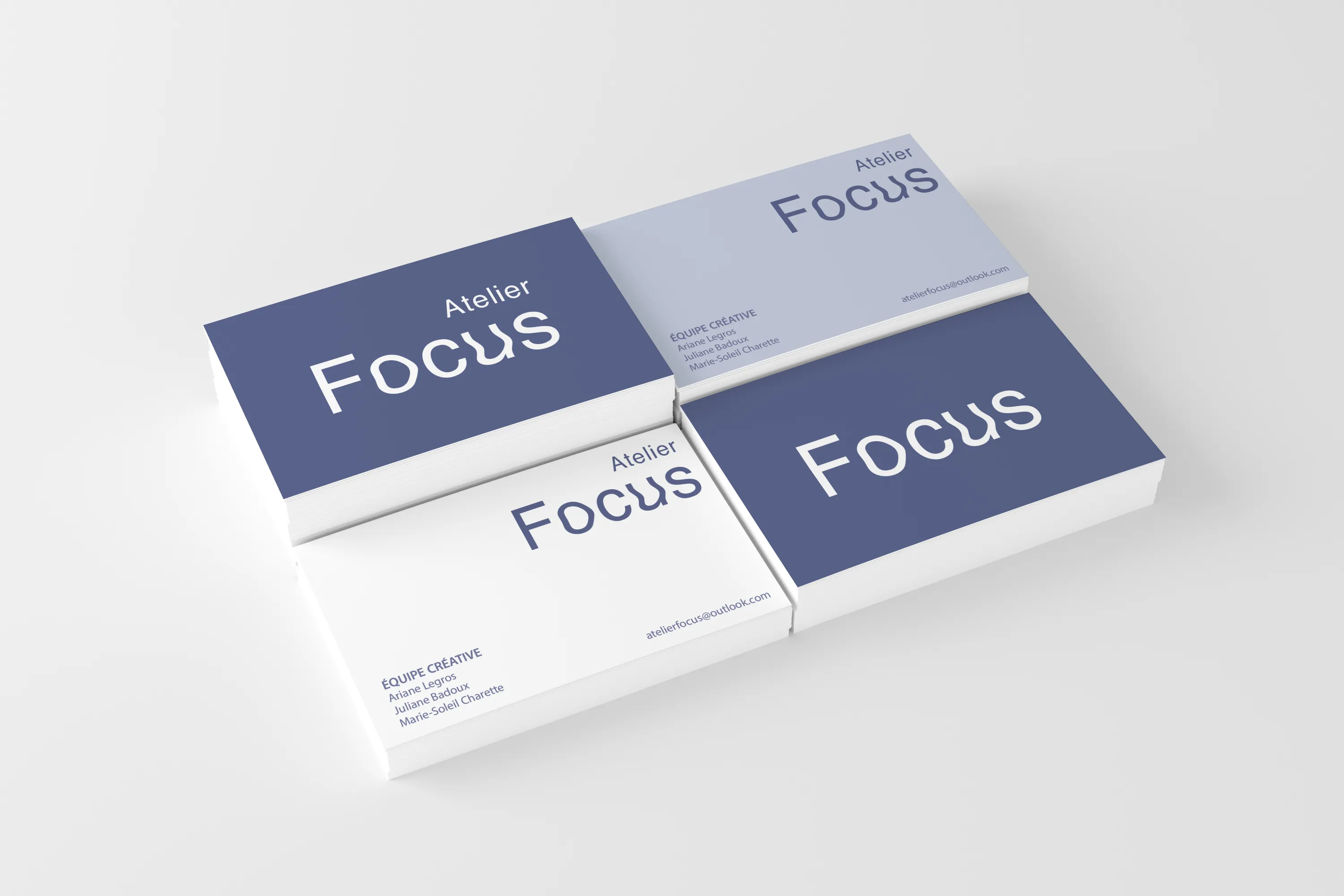 Cartes d'affaire avec le logo de Focus