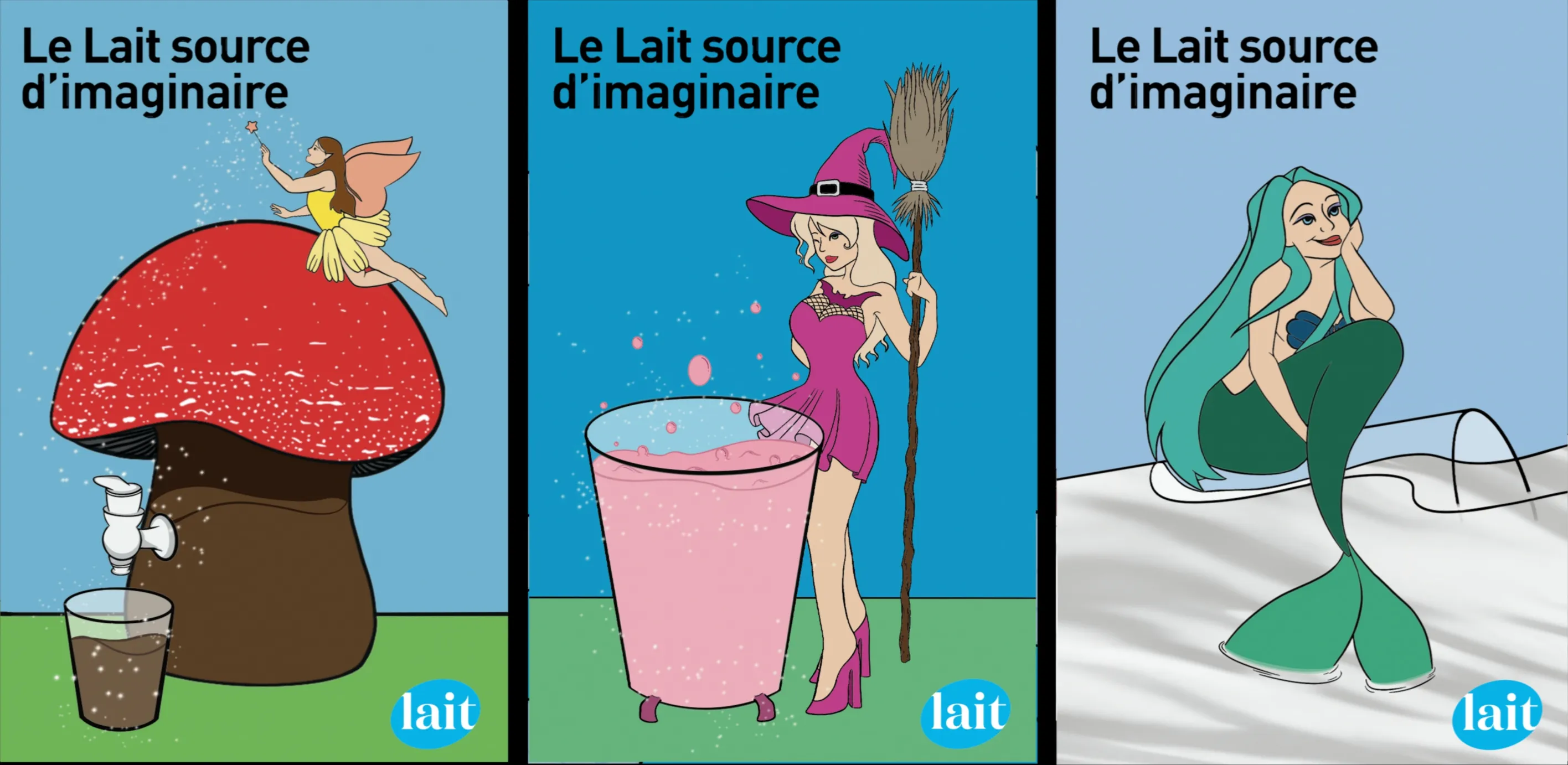 Publicité pour le lait
