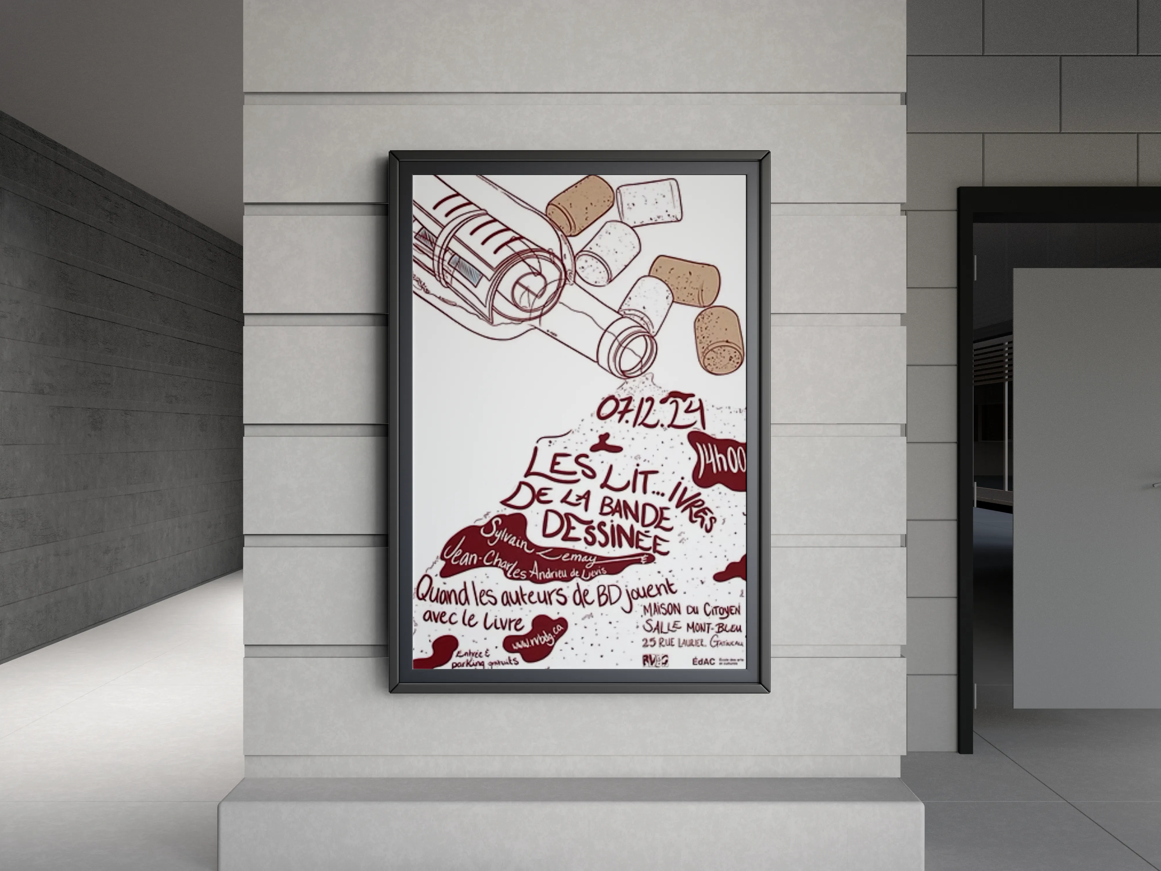 Mise en place de l'affiche